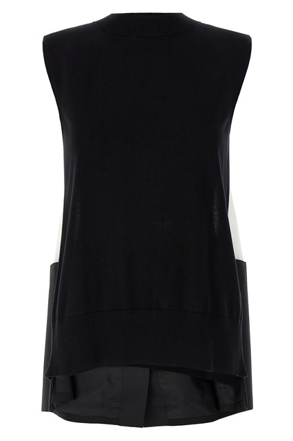 Gilet patchwork - Bianco/Nero (1)