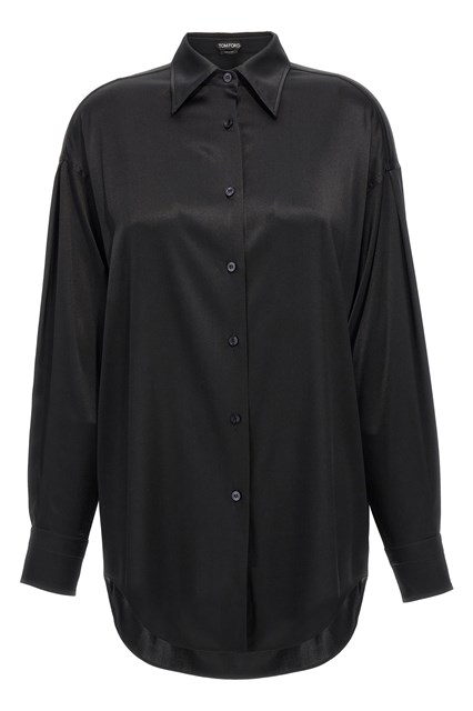 Camicia seta - Nero (44 IT)