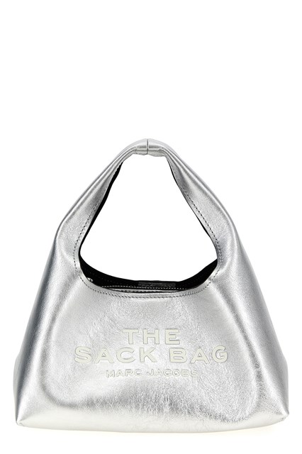 Borsa a mano 'The Metallic Leather Mini Sack Bag' - Argento (U)