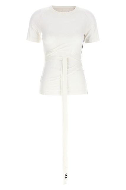 T-shirt lyocell - Bianco/Nero (XXS)