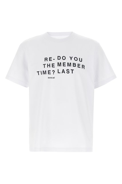 T-shirt floccato - Bianco (1)