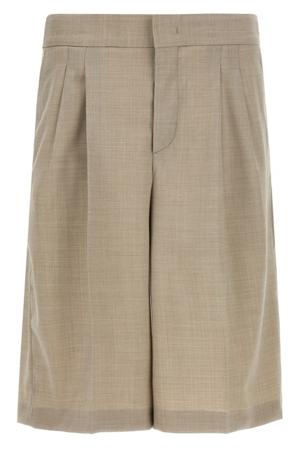 Techno wool bermuda shorts