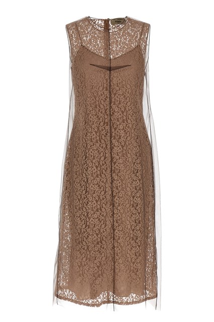 Abito pizzo floreale - Beige (38 IT)