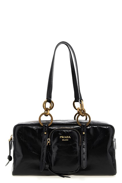 Borsa a mano bauletto - Nero