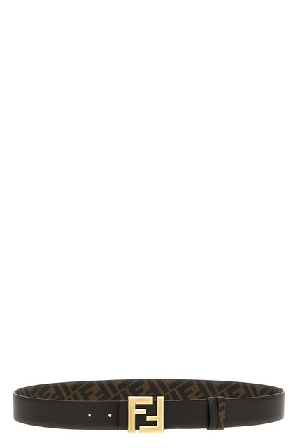 Cintura reversibile 'Squared FF' - Marrone (110 cm)