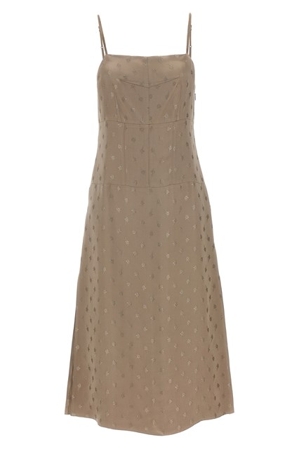 Abito midi raso - Grigio (38 IT)