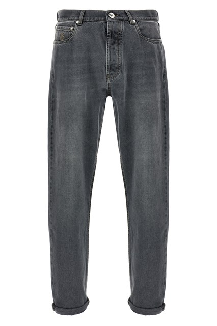 Garment-dyed jeans