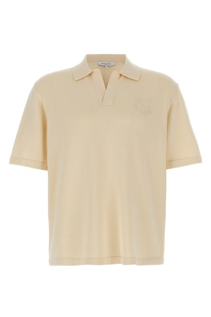 Polo 'Bold Fox Head' - Beige (S)