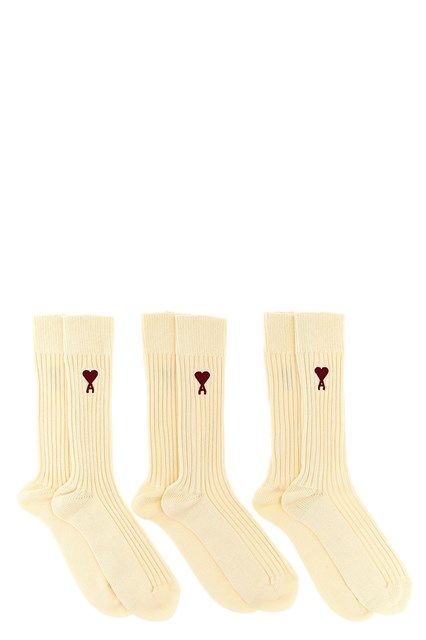 3-pack calzini ricamo logo