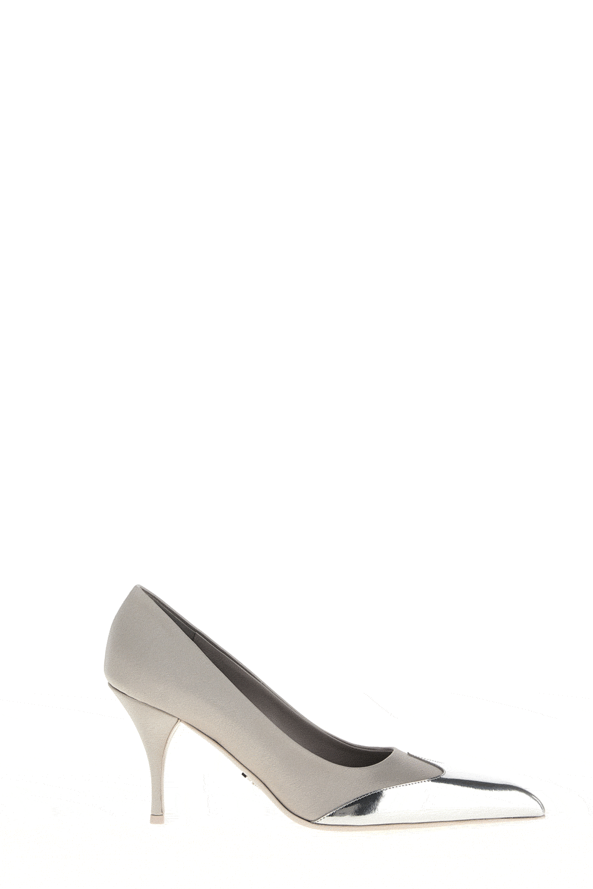 Prada Women Satin And Metallic Heeled Pumps