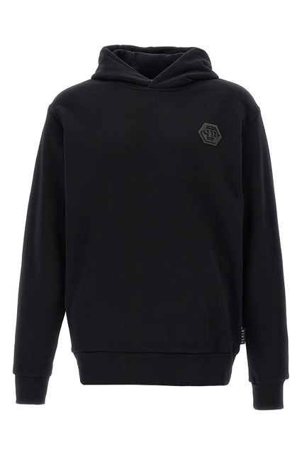 Logo patch hoodie