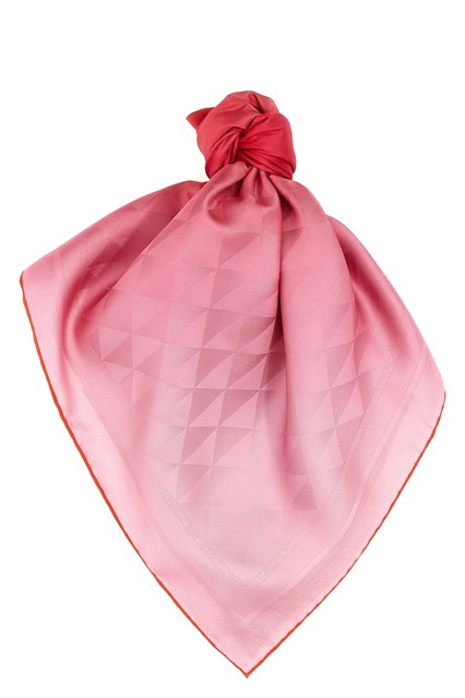 Foulard stampa 'Symbole' - Rosso