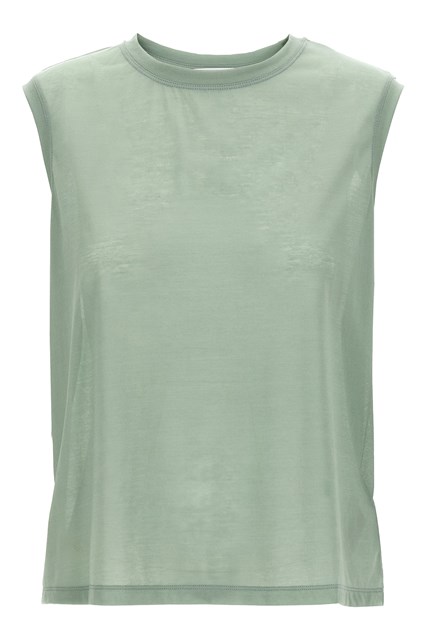 Top ricamo logo - Verde
