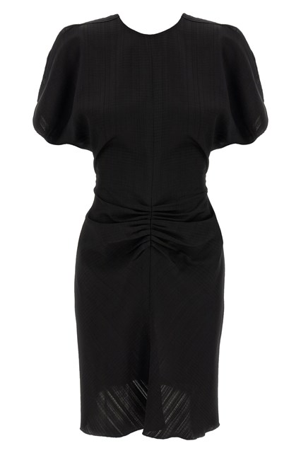 Abito 'Gathered Waist Mini' - Nero (6 UK)