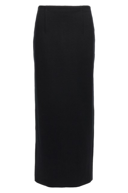 Gonna maglia double face - Nero (1)