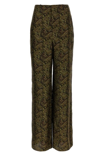 Tessuto Con Stampa Paisley Viola: 100% Cotone