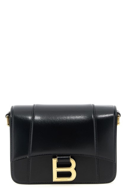 Tracolla 'Flap Hourglass' piccola - Nero