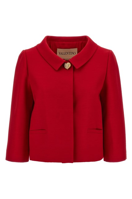 Blazer Valentino Garavani Crepe Couture - Rosso (42 IT)