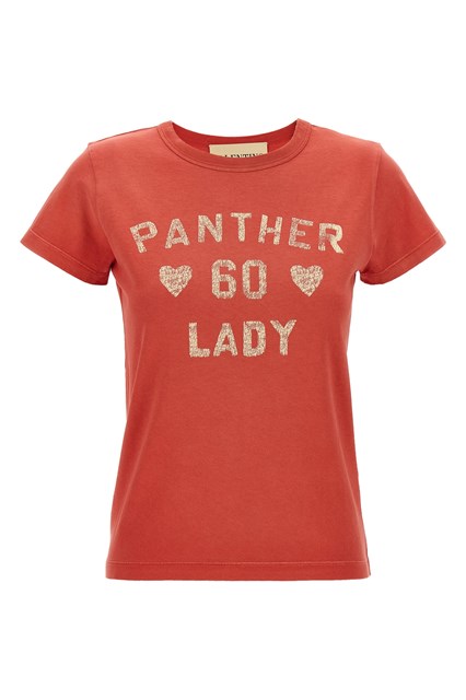 T-shirt Valentino Garavani 'Panther Lady' - Rosso (XS)