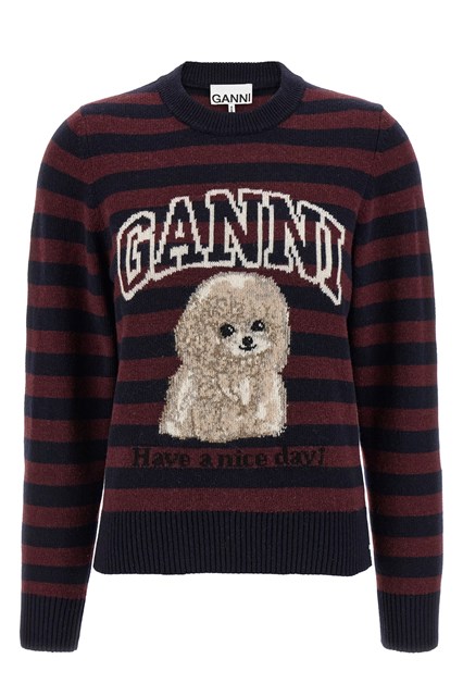 Maglione 'Graphic Wool Mix Poodle Stripe' - Multicolor (XS)
