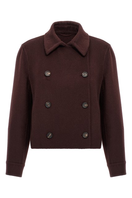 Cappotto cashmere Monile - Bordeaux (40 IT)