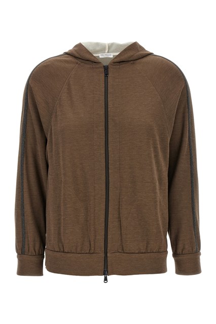 'Shiny Trims' hoodie