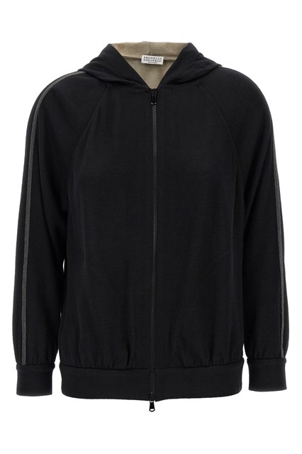 'Shiny Trims' hoodie