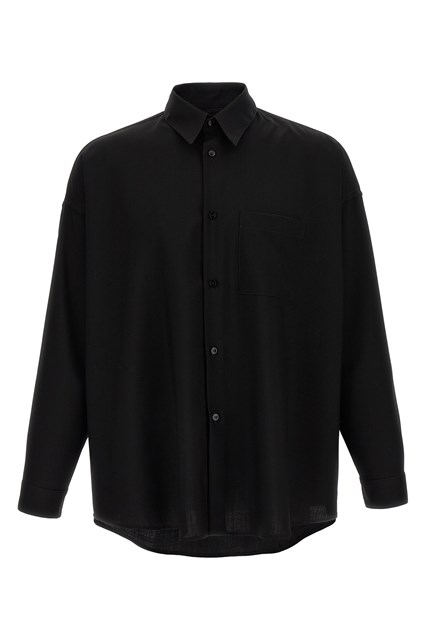 Camicia fresco lana - Nero (52 IT)