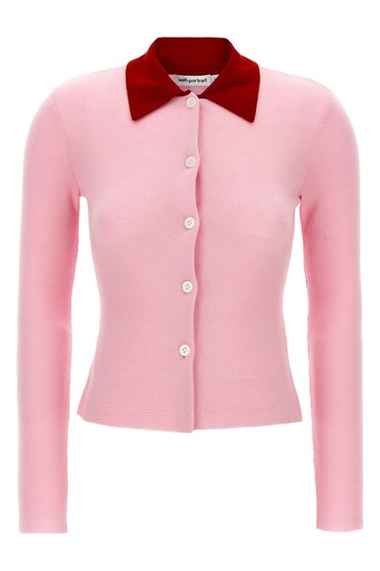 Cardigan 'Pink Merino Wool' - Rosa (XS)