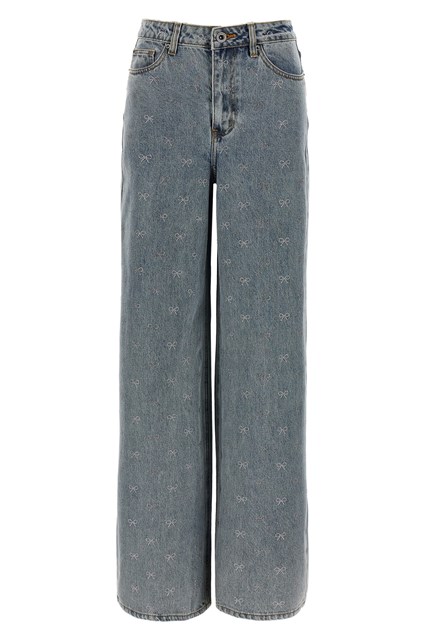 'Light Blue Diamante Bow' jeans