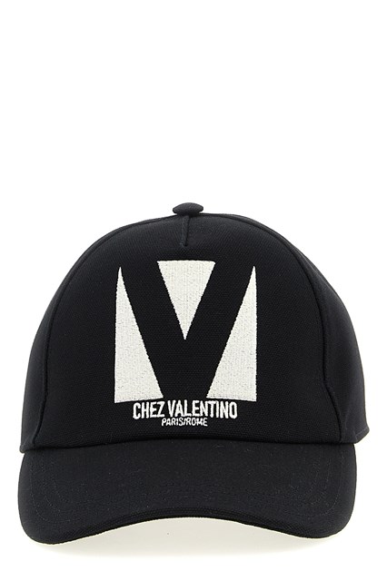 Cappellino Valentino Garavani 'Chez Valentino' - Nero (58 cm)