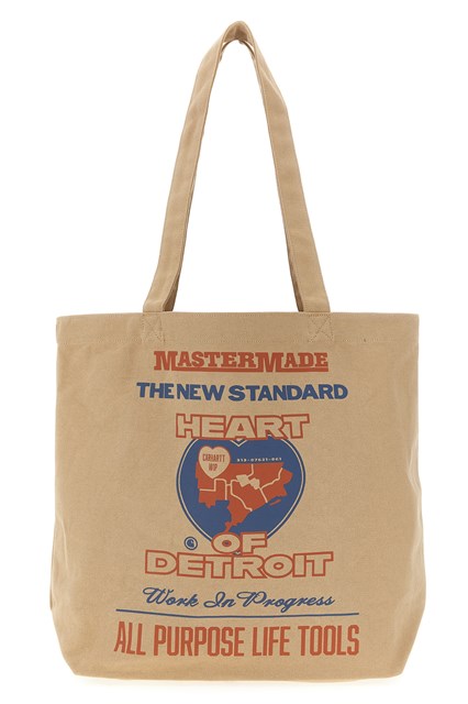 Shopping 'Canvas Graphic Tote' - Beige (U)