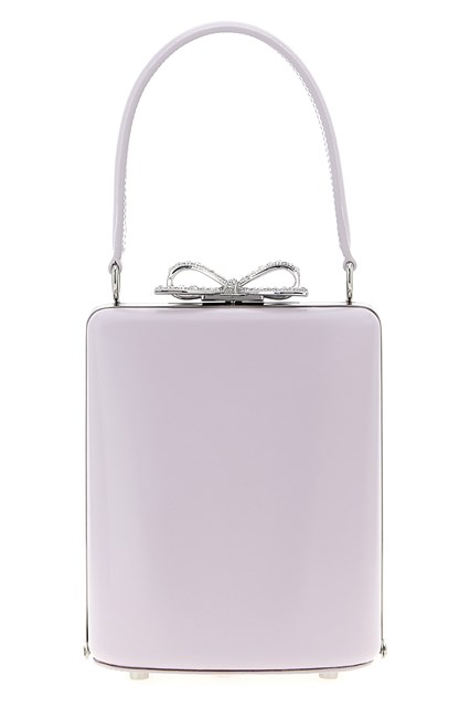 Borsa a mano 'Lilac leather mini bow' - Viola (U)