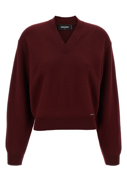 Maglione crop - Bordeaux (S)