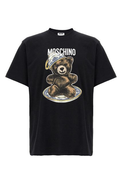 T-shirt stampa 'Teddy' - Nero (L)