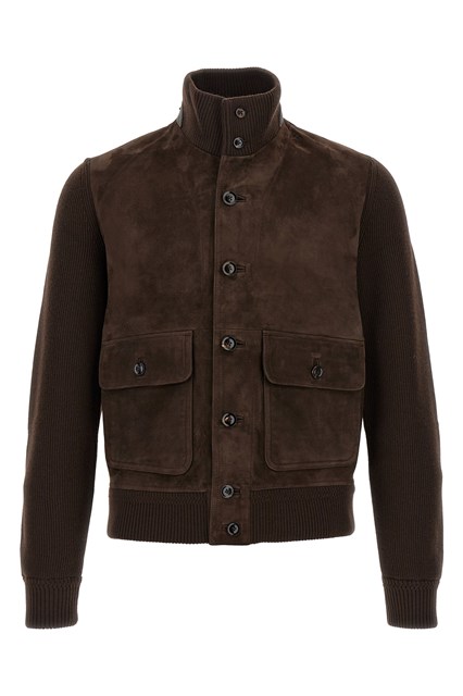 Suede blouson