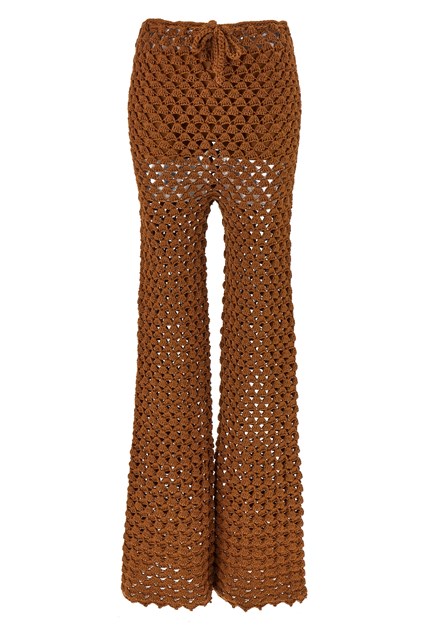 Pantalone crochet - Marrone (XS)