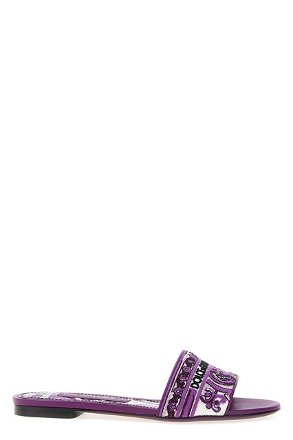 Slide ricamo 'Maiolica' - Viola (36)