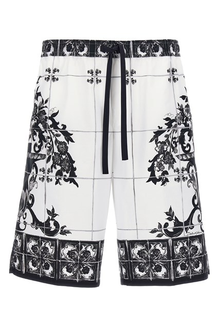 'Maiolica' print bermuda shorts