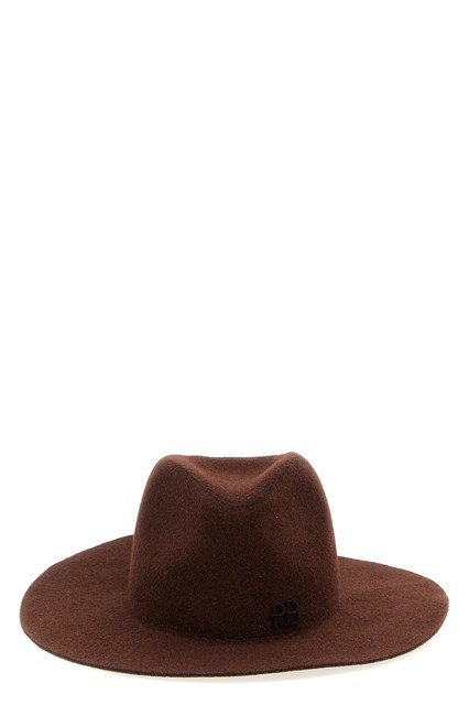 Cappello 'Monogram-embellished Fedora' - Marrone