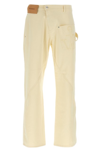 Pantalone 'Twisted workwear' - Giallo (32)