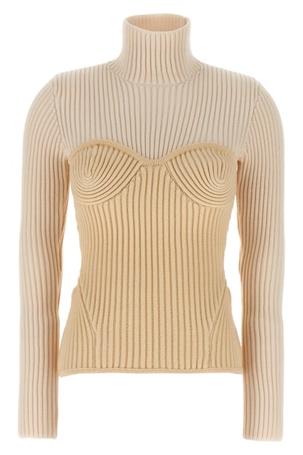 Maglione corsetto - Beige