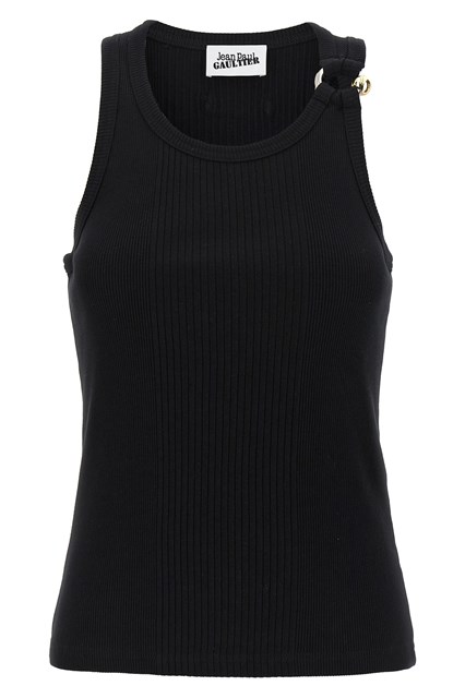 Tank top 'Black Piercing' - Nero (XS)