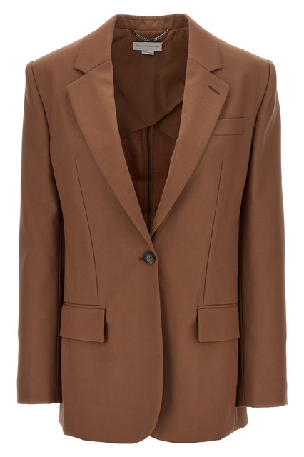 Single-breasted wool blazer