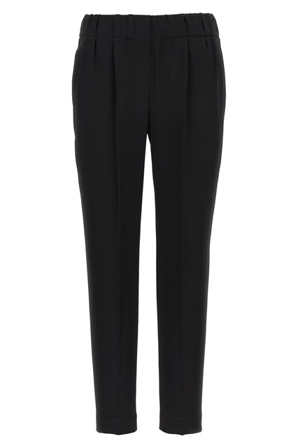 Pantalone misto seta - Nero (40 IT)