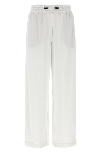 Jogging cotone piqué - Bianco (S)