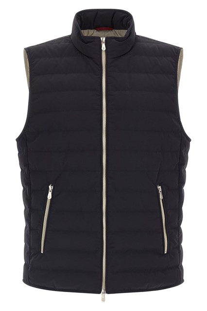 Gilet trapuntato - Blu