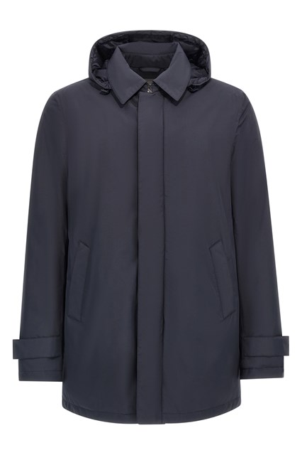 Removable hood parka