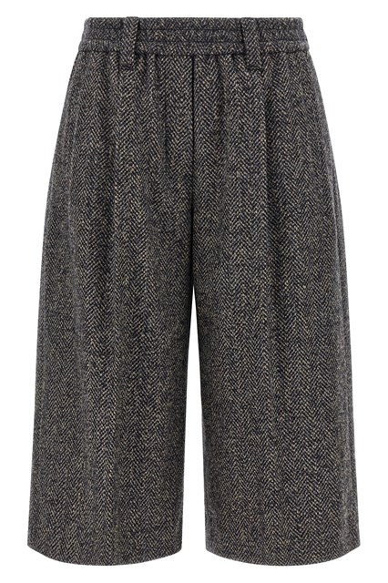 Wool bermuda shorts