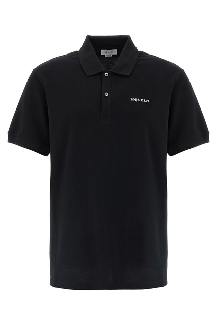 Polo ricamo logo - Bianco/Nero (S)